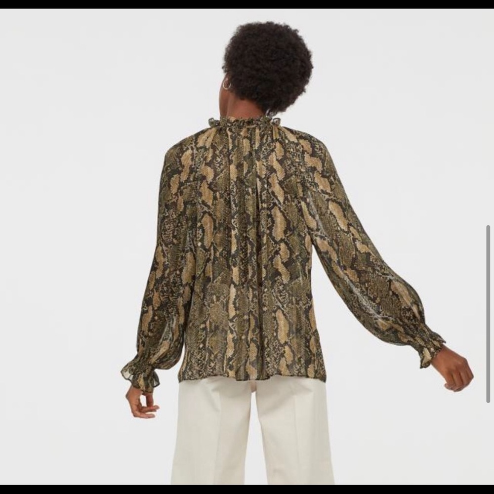 Python snake animal co ord matching set blouse & … - image 5